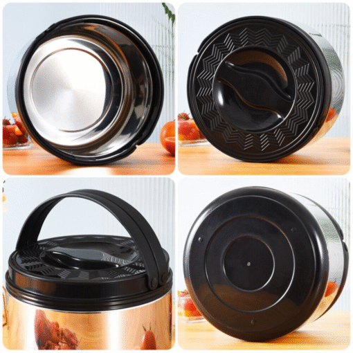 3PCS Stainless Steel HotPot Insulated Casserole Carriers - Image 2