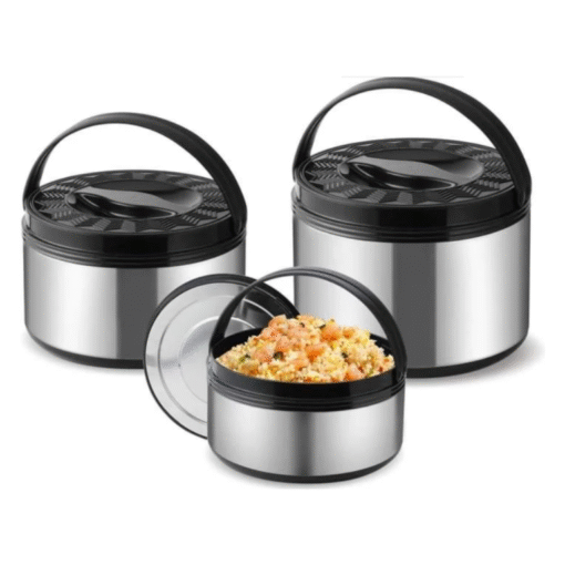 3PCS Stainless Steel HotPot Insulated Casserole Carriers